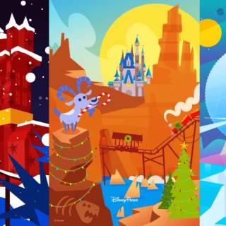 Cartoon Disneyland wallpaper