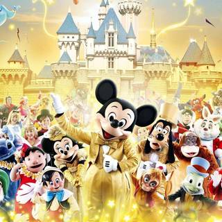 Cartoon Disneyland wallpaper