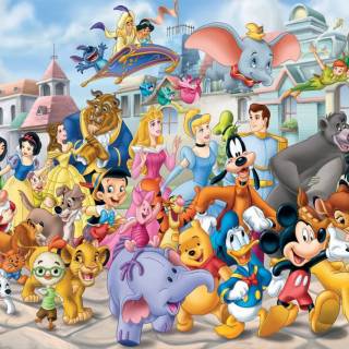Cartoon Disneyland wallpaper