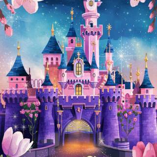 Cartoon Disneyland wallpaper