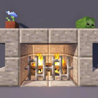 Minecraft fireplace wallpaper