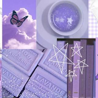 Lavender collage PC wallpaper