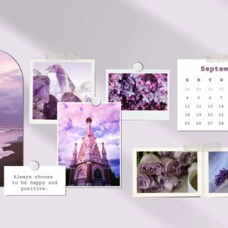 Lavender collage PC wallpaper