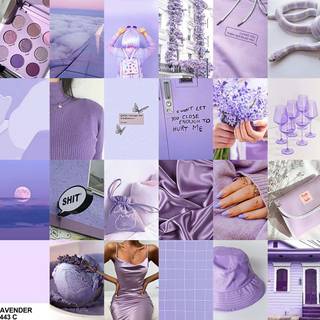 Lavender collage PC wallpaper