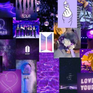 Lavender collage PC wallpaper