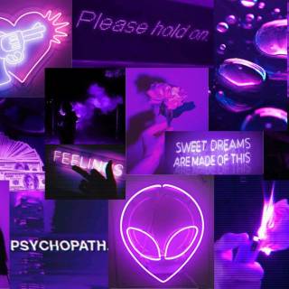 Lavender collage PC wallpaper
