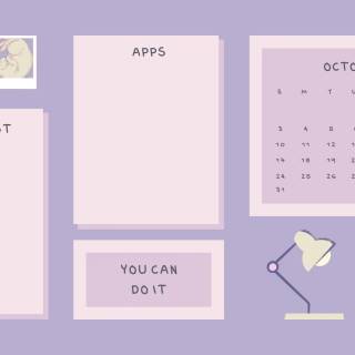 Lavender collage PC wallpaper