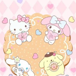 Pompompurin Cinnamoroll My Melody wallpaper