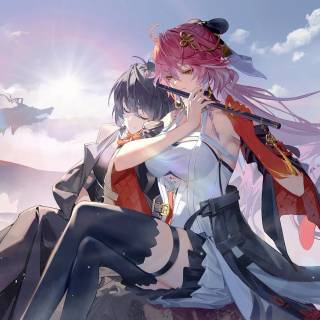 Wuthering Waves couples wallpaper