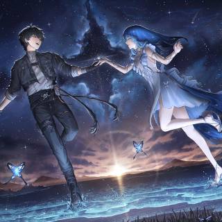 Wuthering Waves couples wallpaper