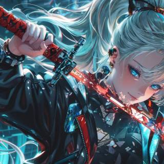 4k PC girl cartoon wallpaper