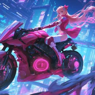 4k PC girl cartoon wallpaper