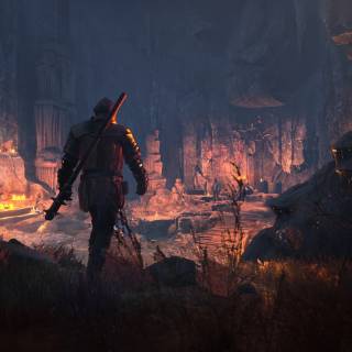 Dark forest PS4 wallpaper