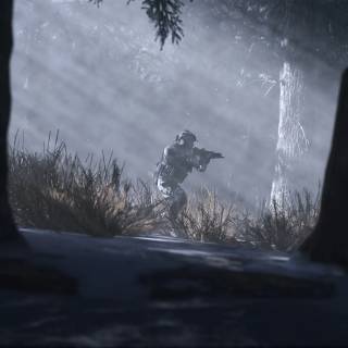 Dark forest PS4 wallpaper