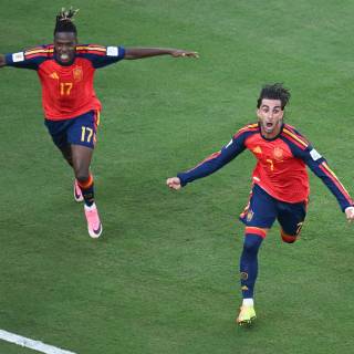Nico Williams and Ferran Torres wallpaper