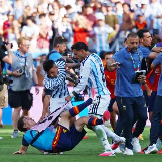 Spain vs Argentina final wallpaper