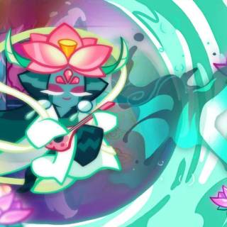 Lotus Dragon Cookie wallpaper