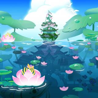Lotus Dragon Cookie wallpaper