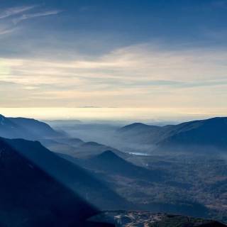 Beautiful misty view wallpaper
