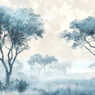 Beautiful misty view wallpaper