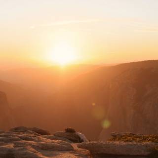 Beautiful misty view wallpaper