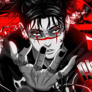 Choso red aesthetic wallpaper