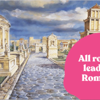 All roads lead to Rome wallpaper
