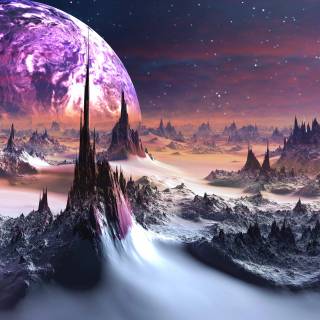 Space 4k landscape wallpaper