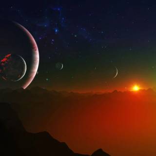 Space 4k landscape wallpaper
