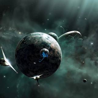 Space 4k landscape wallpaper