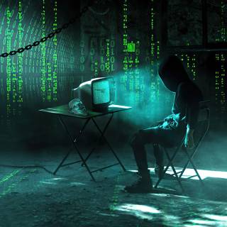 Matrix code 4k wallpaper
