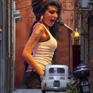 Amy Winehouse phone wallpaper