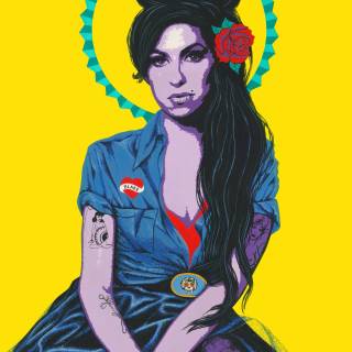 Amy Winehouse phone wallpaper