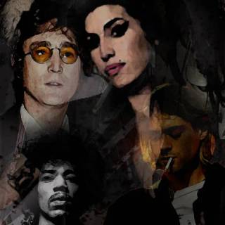 Amy Winehouse phone wallpaper