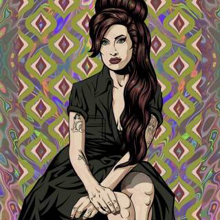 Amy Winehouse phone wallpaper