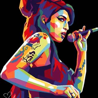 Amy Winehouse phone wallpaper