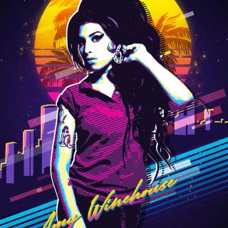 Amy Winehouse phone wallpaper