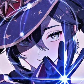 Mona Genshin Impact phone wallpaper