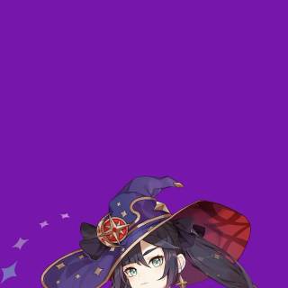 Mona Genshin Impact phone wallpaper
