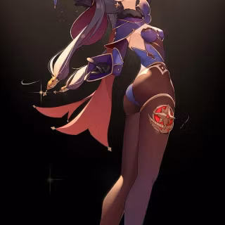 Mona Genshin Impact phone wallpaper