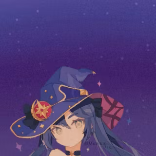 Mona Genshin Impact phone wallpaper