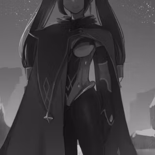 Mona Genshin Impact phone wallpaper