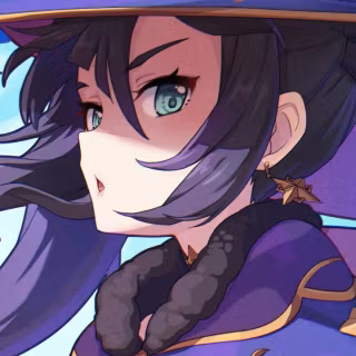 Mona Genshin Impact phone wallpaper