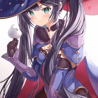 Mona Genshin Impact phone wallpaper