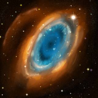 Helix Nebula 4k wallpaper