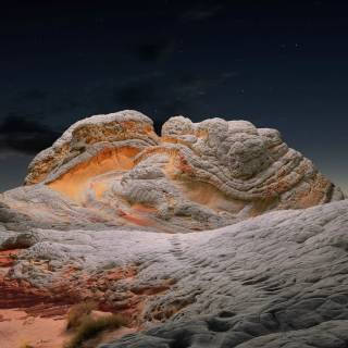 Desert night 4k wallpaper
