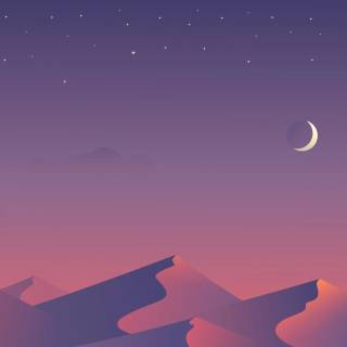 Desert night 4k wallpaper