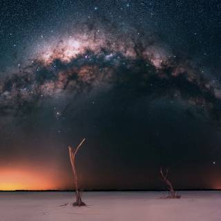 Desert night 4k wallpaper