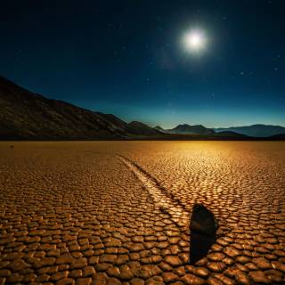 Desert night 4k wallpaper