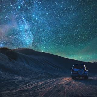 Desert night 4k wallpaper